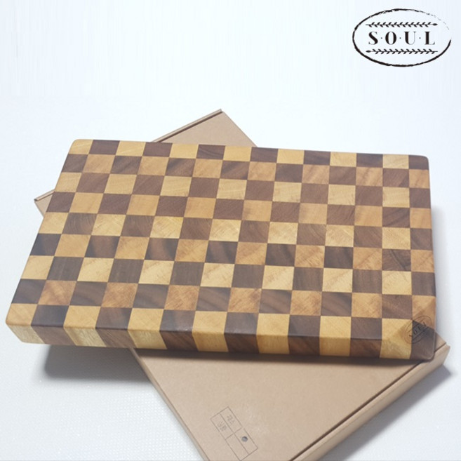 [SOUL] 엔드그레인 레인트리 체스도마(특대) 48x28x4cm 3kg, 1개, 투톤