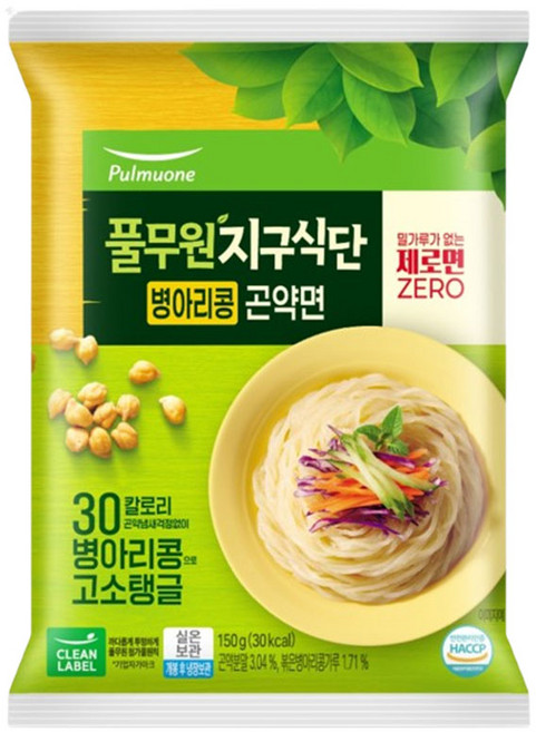 풀무원 지구식당 병아리콩 곤약면, 150g, 12개