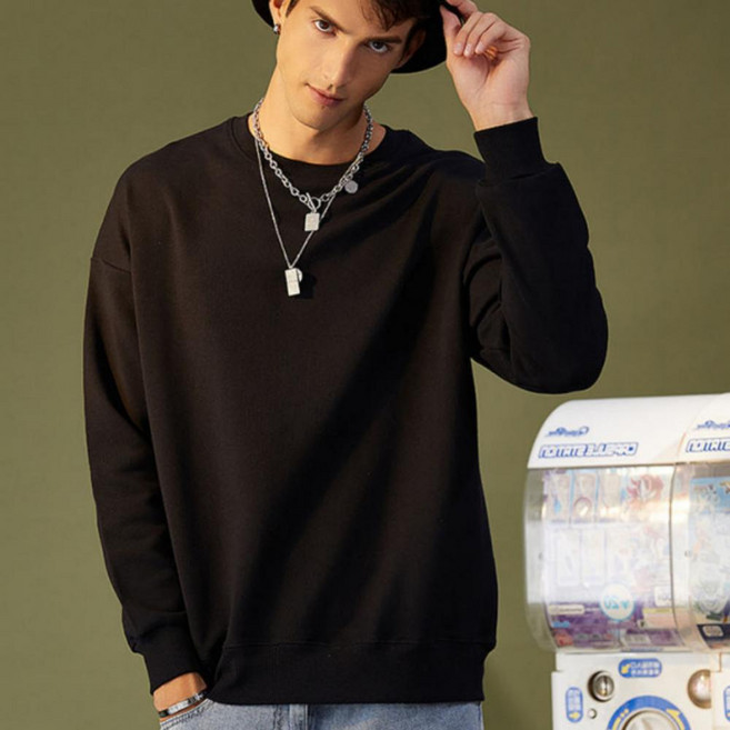 기모후드 맨투맨 남여공용 프라이데이 도톰기모 빅사이즈 커플티 긴팔티 겨울기모맨투맨 맨투맨