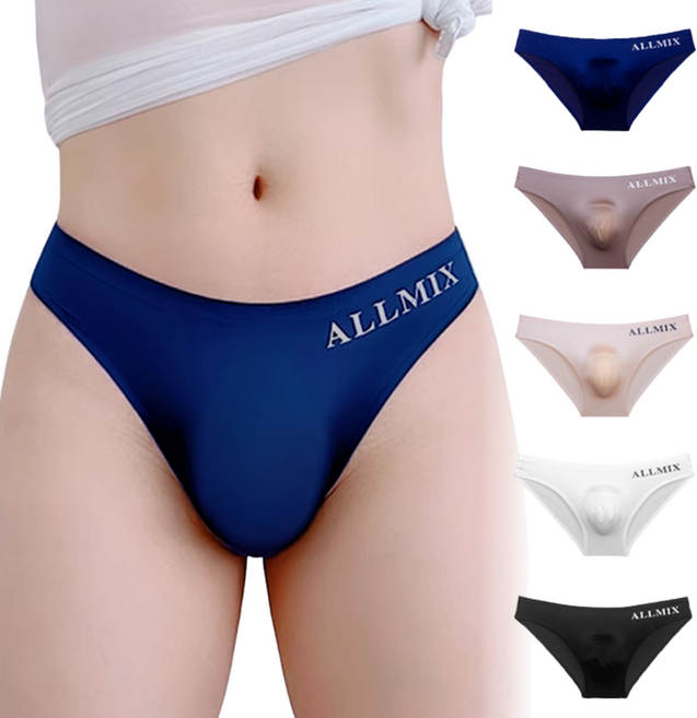 실크 삼각팬티 냉감원단 5장세트