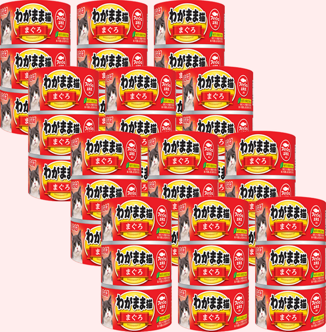 이나바 와가마마 네코 캔, 36개, 140g, 참치