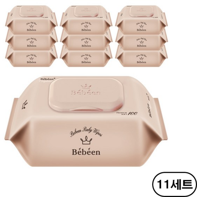 베베앙 오리지널 플러스 아기물티슈 캡형 55평량, 55g, 100매, 110개