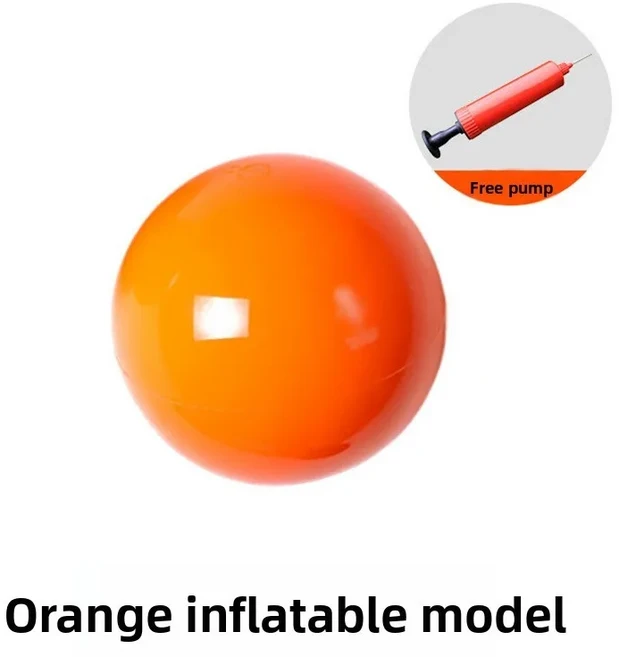10cm 프랭클 필라테스 요가볼 - 골반저근 운동 근육 마사지 이완 견고하고 휴대 가능한, 02 Orange inflatable