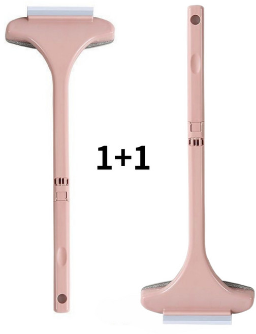 온리코 봄철 방충망&유리 청소솔, 핑크+핑크, 1개