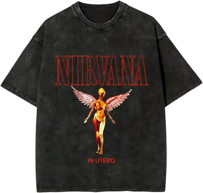 슈퍼 프린트가 들어간 스타일리시한 코튼 티셔츠!