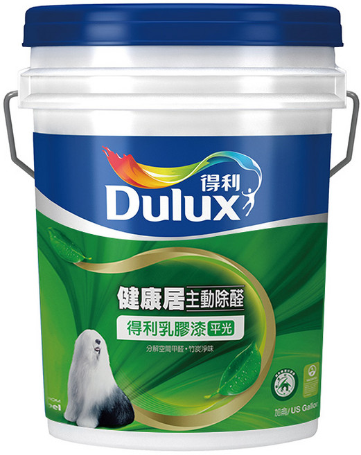 Dulux 得利 A991 竹炭健康居 平光乳膠漆, 百合白, 1個, 18.9L