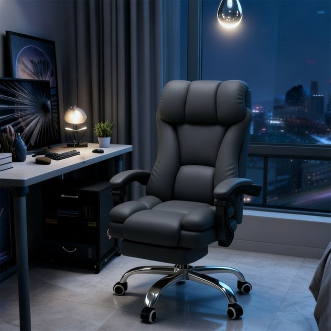 Takata 게이밍 컴퓨터 의자 리클라이너 기능 인체공학 설계 사무용 책상 의자, 블랙