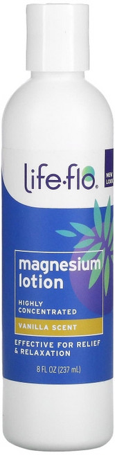 Life-flo (라이프 플로 헬스) 마그네슘 로션 바닐라 237ml(8fl oz), 237ml, 1개