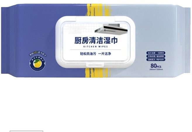 廚房清潔濕紙巾, 1個, 珍珠紋濕紙巾