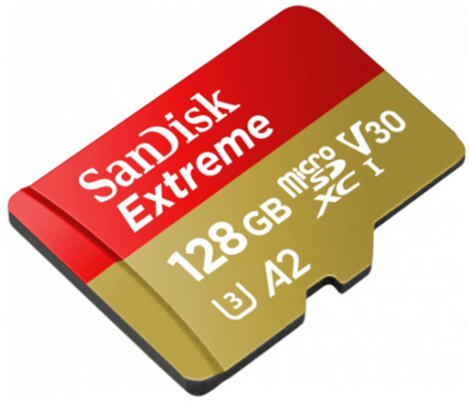 SanDisk 128GB Extreme A2 V30 U3 microSD UHS-I 記憶卡 170MB/s 高速傳輸, 1個