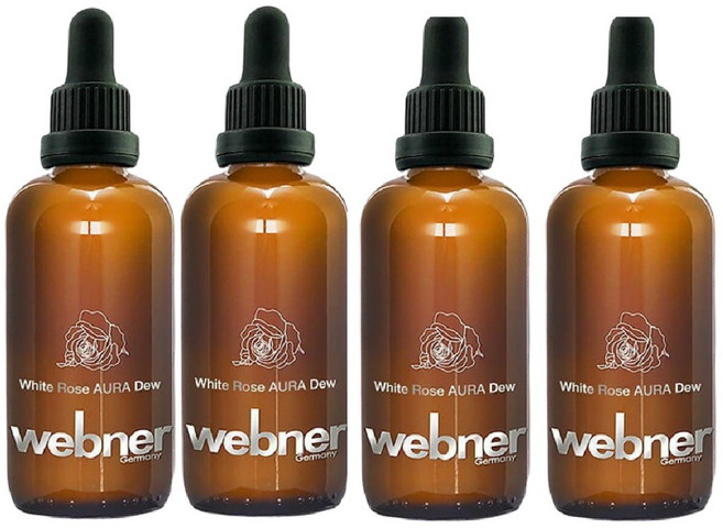 德國webner葦柏納 白玫瑰精油精萃 100mL 四入組 珍稀蒸餾製程, 4瓶