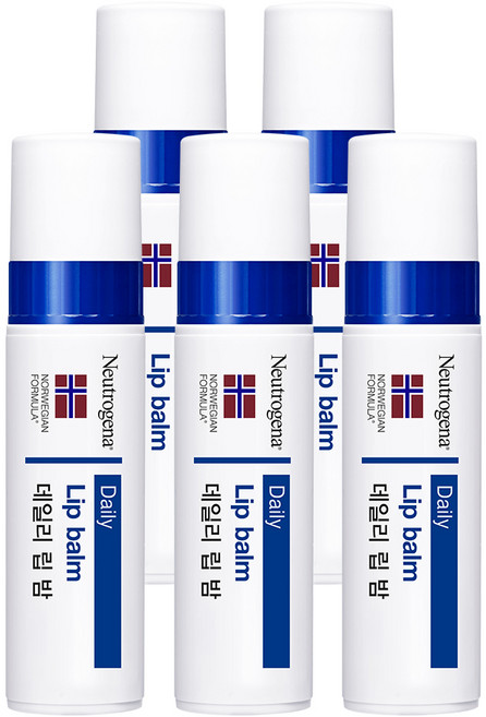 뉴트로지나 데일리 립 밤, 4g, 5개