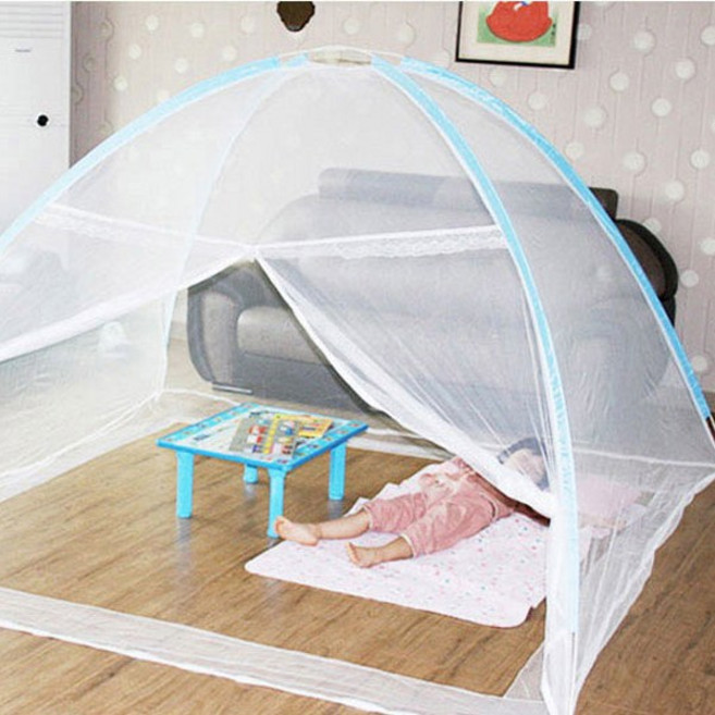 위너리스 3초 완성 초간단 원터치 모기장 텐트 침대 거실 모기장, wa 2-3인용 숲속원터치(150X200)