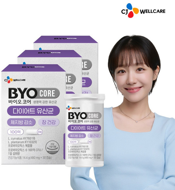 BYO 다이어트 유산균, 30정, 3개
