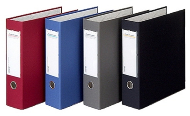 문화 바인더 B949A-7 A4 웹3공D링7cm (패브릭POLY), 적색