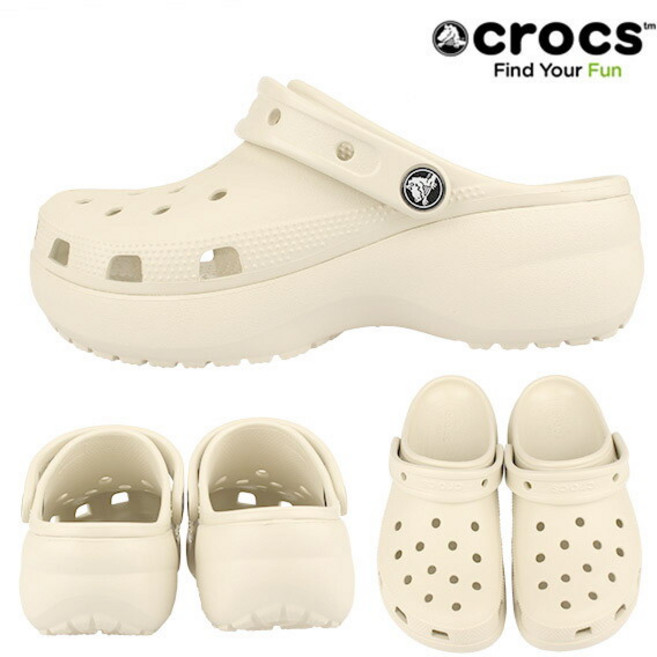 [크록스] 매장판 당일발송 클래식 플랫폼 클로그 우먼 206750-2Y2