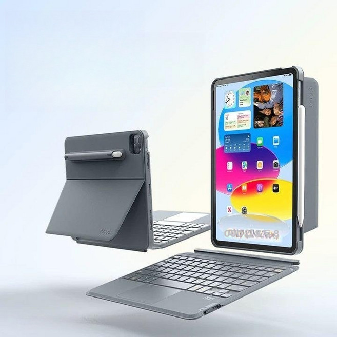 매직키보드 A1933 아이패드 구조독 충전 시리즈 멀티 무선키보드 포고핀, 11세대 11인치 그레이