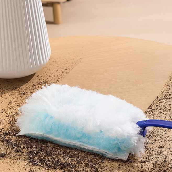 생활의신 올인원 먼지 브러쉬 핸들+리필15P 세트, 1개, 블루