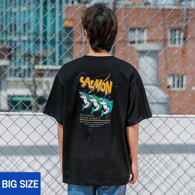 앨빈클로 빅사이즈 살몬 오버핏 반팔티 BE53761