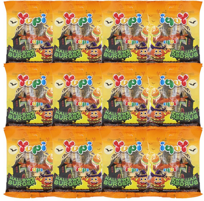 YUPI 할로우 버거, 12개, 28g