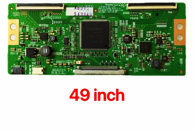 6870C-0738A T-con 보드 TV용 43'' 로직 V17_43UHD_TM120_1.0, 01 CHINA, 05 49 inch