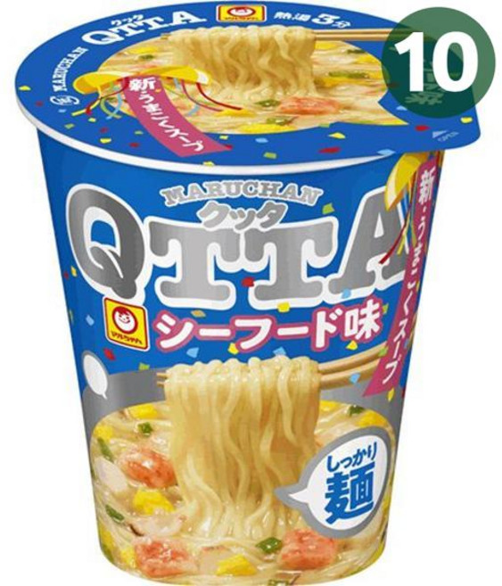 Toyo Suisan 토요이스산 마루짱 QTTA 컵라면 시푸드 79g x10개