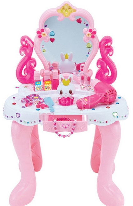 5세 여아 머리 미용놀이 드라이기 장난감세트 소꼽놀이 어린이화장품 화장, 1개