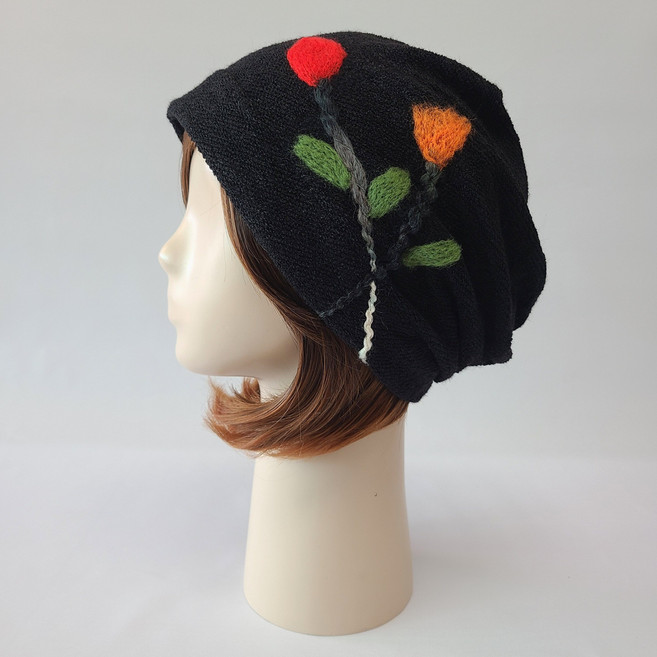 강록이네 중년여성두건 포근한 겨울비니 예쁜패션두건