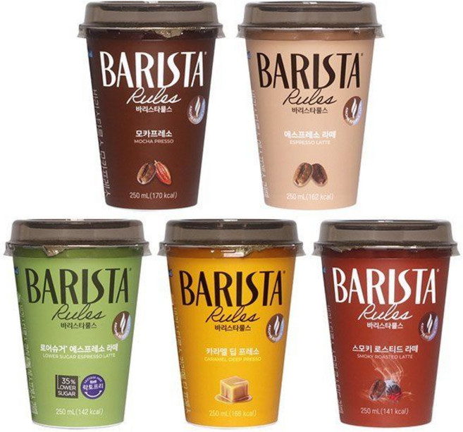 매일 바리스타룰스 5종 250ml 10개 에스프레소 라떼 모카프레소 스모키 로스팅 카라멜 로어슈거, 모카프레소 250ml 10개