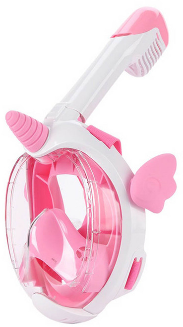 엔씨탑 상어 스노쿨링 버클형 유아 풀페이스마스크(KC인증 유해물질 검사 완료), 유니콘[핑크 버클형]