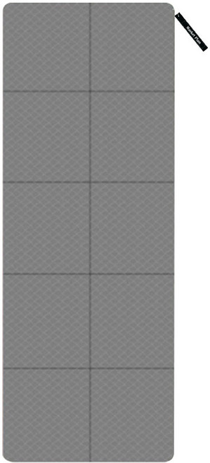 마켓플랜 피트니스 접이식 경량 휴대용 요가 매트, 그레이, 1개