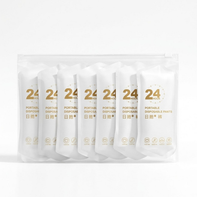 SUPYY 便攜純棉高腰內褲 女款 紫色五入獨立包裝 2XL (適用65-75KG) 孕產婦適用 舒適不夾臀