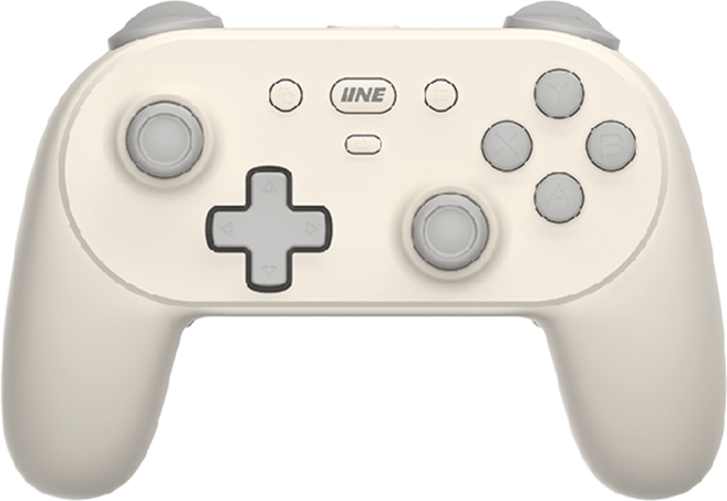 有Sense 良值 IINE Switch/PC PRO 無線手把 喚醒 連發 六軸 鋼砲, 1個, 小鋼炮2-白