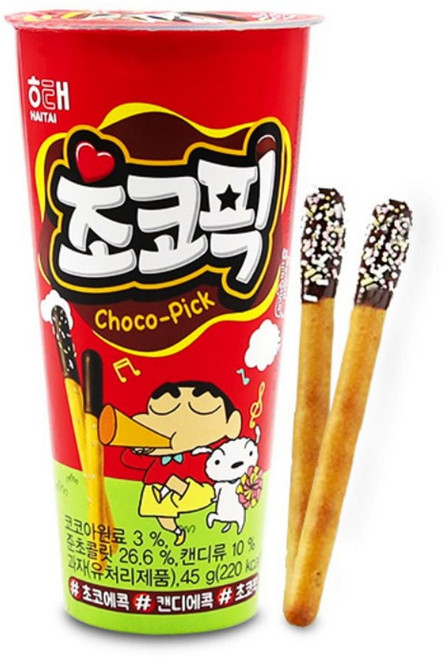 초코픽 45g (1박스-24개) 초코과자 대용량 벌크 간식 nys+57109OM