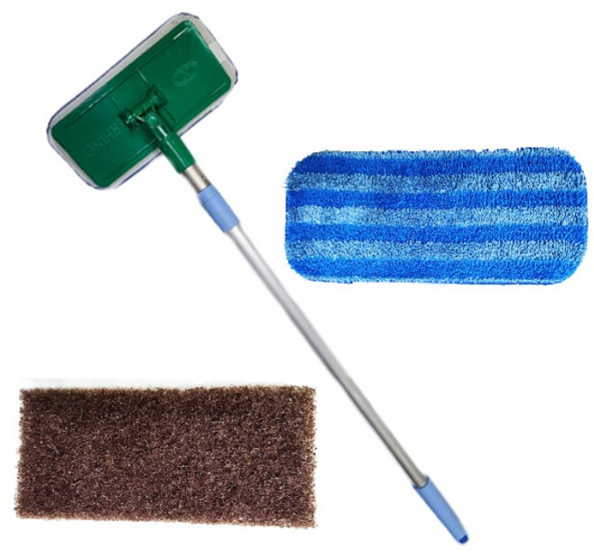 라이노 사각밀대 다용도청소용걸레 수세미겸용, 걸레리필 1개, 1개