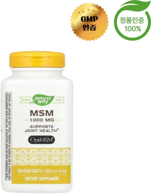 네이처스 웨이 MSM 1000mg 200정, 1개 - 쿠팡