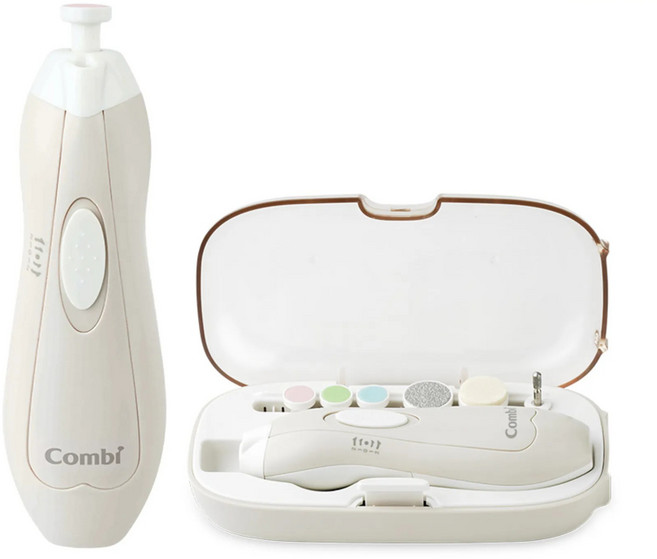 Combi 康貝 MiniCare親子電動磨甲機 【金寶貝】指甲剪 磨甲器, 杏色, 1個