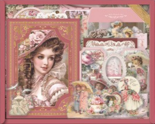 365lifestyle 빈티지 레트로 인스타 감성 캐릭터 다꾸 세트 다이어리 꾸미기 스티커 배경지 소재지 패키지, 1.빈티지, 카멜리아아