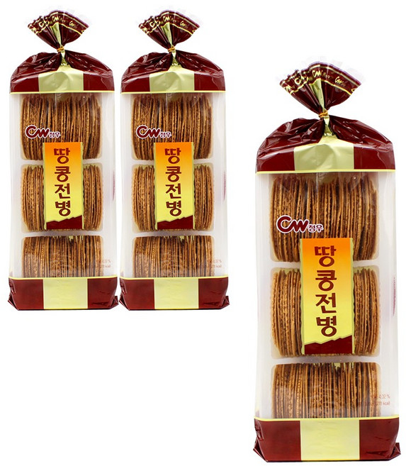 청우식품 땅콩전병, 320g, 3개
