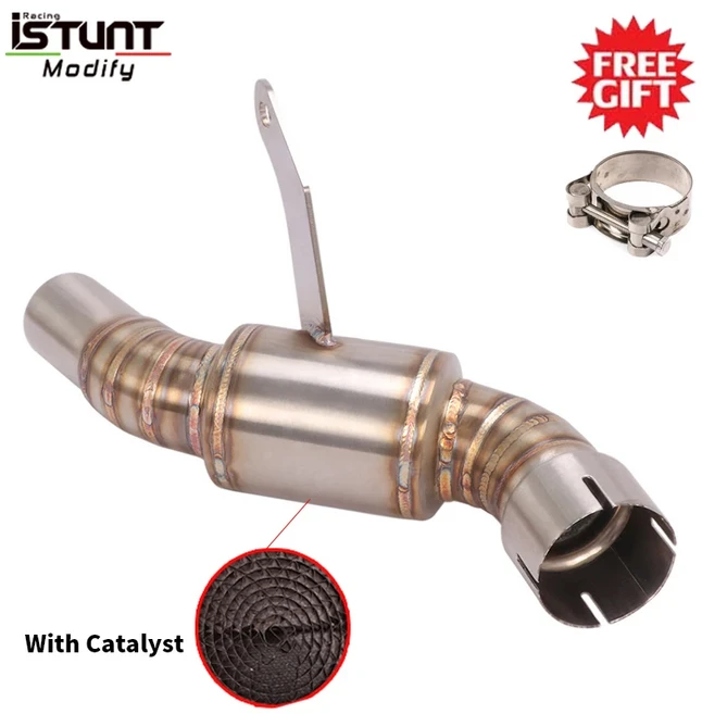 CFMOTO CLX 700 CLX700 스포츠 2020-2023 오토바이 배기 시스템 중간 링크 파이프 탈출 모토 연결 링크 튜, 02 2-No Laser