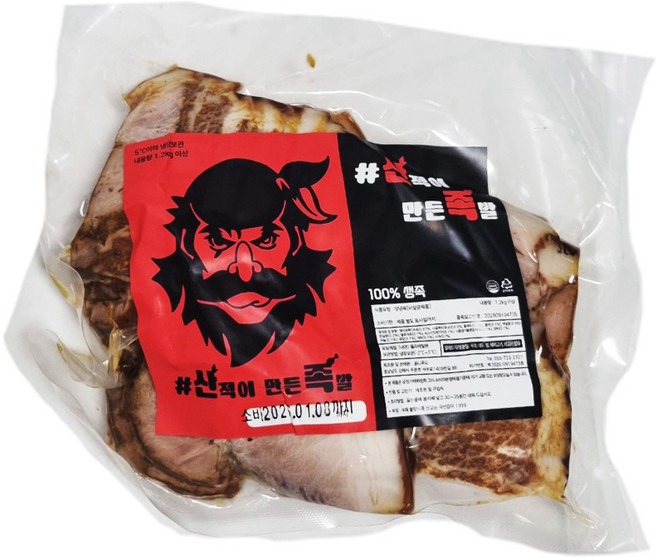 산적이 만든 족발 산족 순살 슬라이스 족발(냉장) 500g, 1개