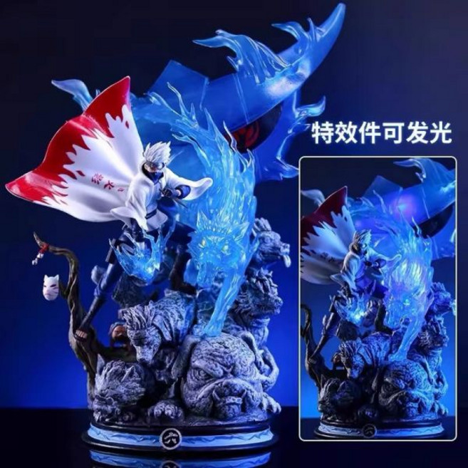 나루토 6대 호카게 CS 카카시 하타케 피규어 장면 애니메이션 모델 트렌디 장난감 동상 장