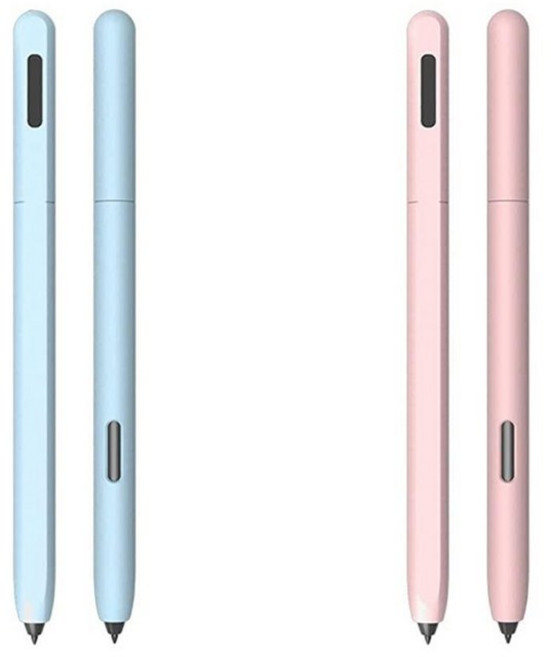DAYJOY 삼성 갤럭시 탭 S7/S7+/S7 FE/S8/S8+/S8 Ultra/S9/S9+/S9 Ultra/S10/S10+/S10 Ultra S 펜과 호환되는 실리콘 슬리브, Tab S7/S8/S9/S10 series, 블루+핑크