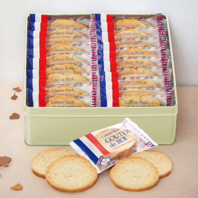 일본 구떼데로와 버터 갸또 러스크 비스킷 36개입 식빵 과자 간식, 1박스
