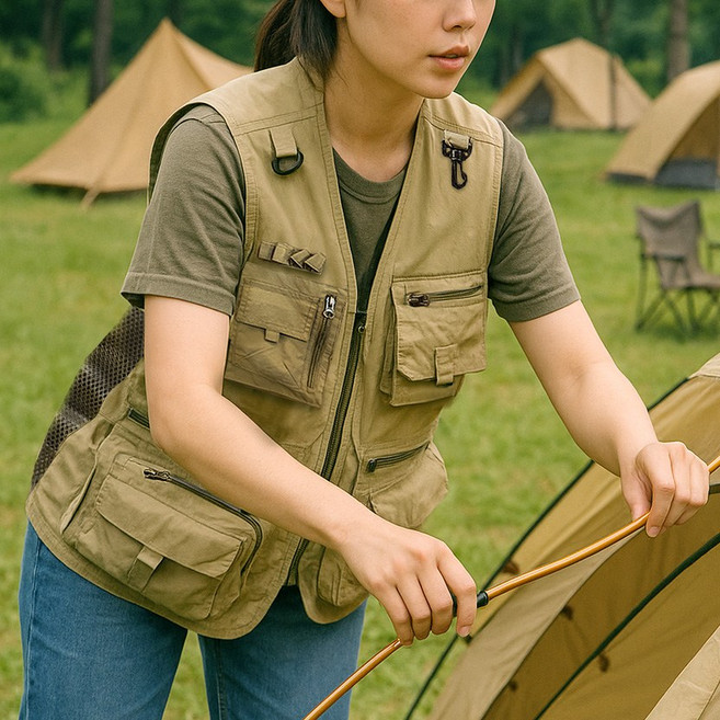 스토리원 냉감 망사 여름 아웃도어 낚시 작업 조끼 JG-SSJK026