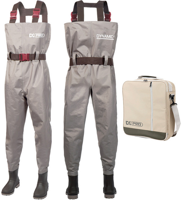 DK 고급 낚시 웨이더 해루질 체스타 허리벨트 가슴장화, 290, DK웨이더+가방