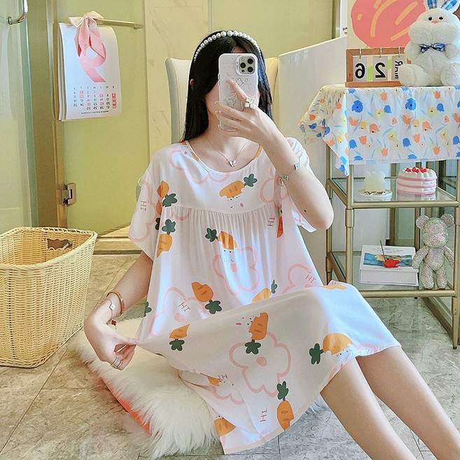 시원한 여름 냉장고 원피스 냉감 아이스 쿨 잠옷 임산부 빅사이즈 홈웨어