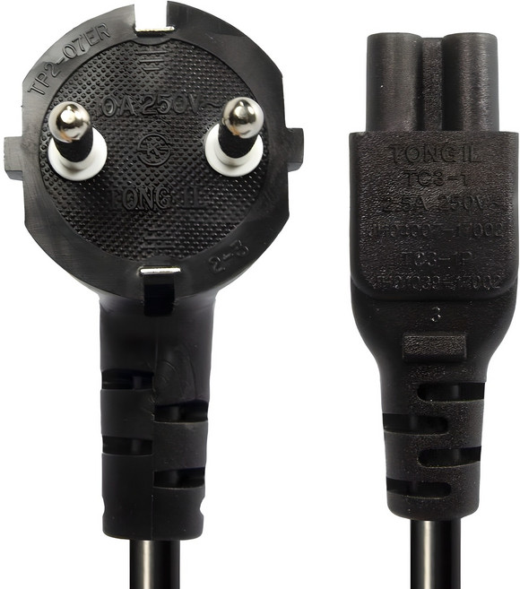 솔탑 국산 3구 AC코드 PC 전원 크로바 파워케이블 SOLTOP-071, 1m, 1개