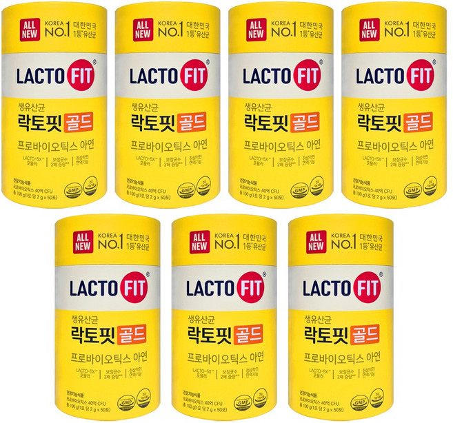 종근당건강 락토핏 골드, 100g, 7개