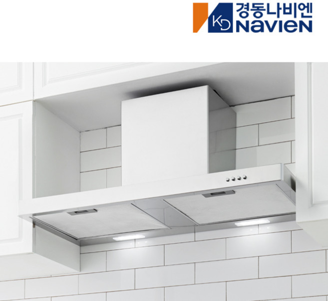 경동나비엔 900장용 주방 가스렌지 침니형 레인지 후드 RGC150-09PAB, 방문설치, 실버_버튼식